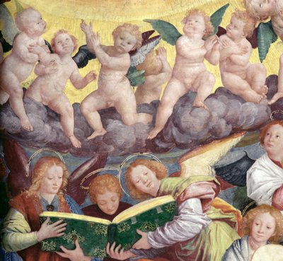 The Concert of Angels (detail) by Gaudenzio Ferrari